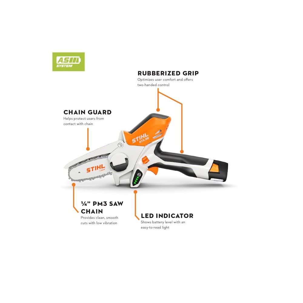 Stihl GTA 26 Garden Pruner with Battery & Charger Kit, AS 2 Battery Bundle, large image number 4