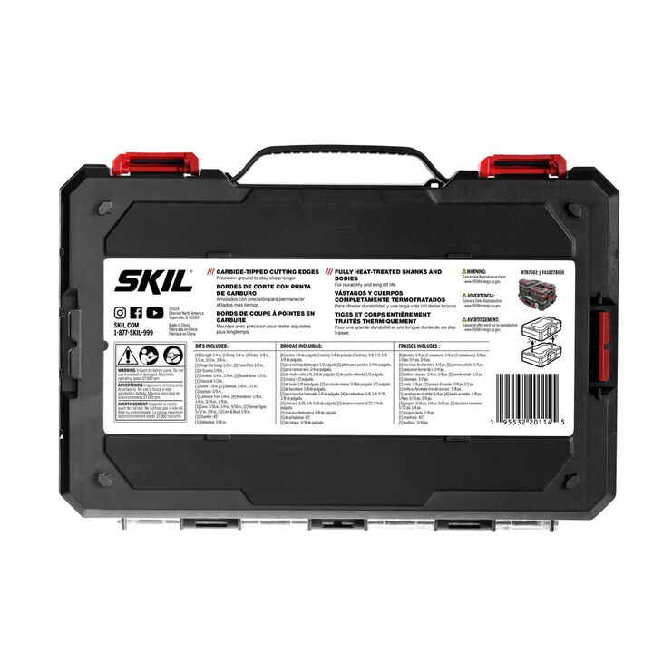 SKIL Carbide-Tipped Router Bit Set 30 Piece, large image number 2