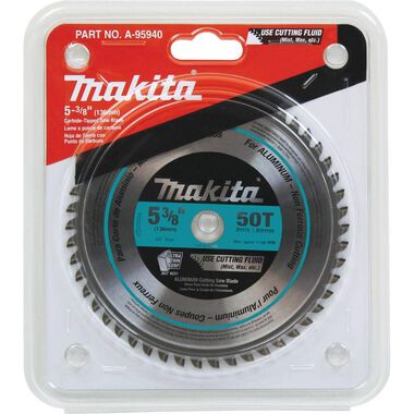 Makita 5-3/8 in. 50T Carbide-Tipped Saw Blade Aluminum, large image number 1