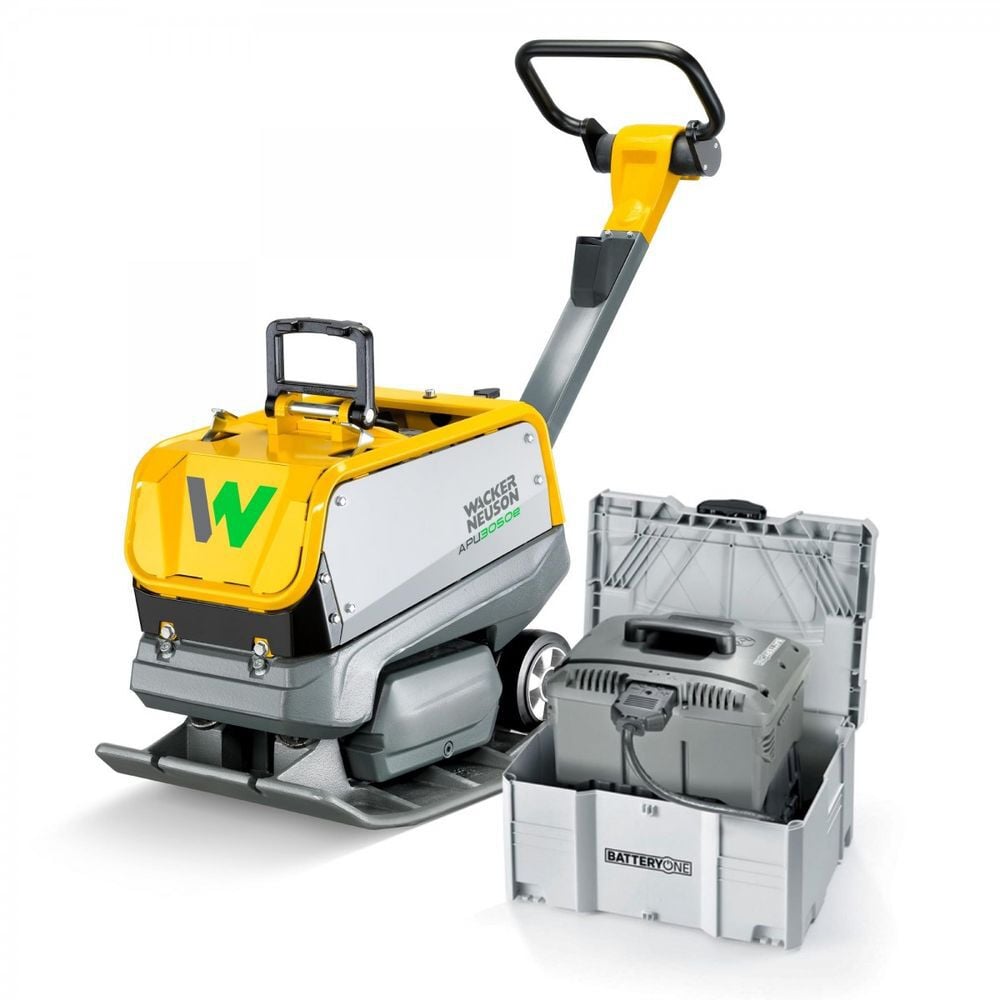 Wacker Neuson APU3050E Battery Vibratory Plate with 2 BOB14 Batteries, Quick Charger,, large image number 4