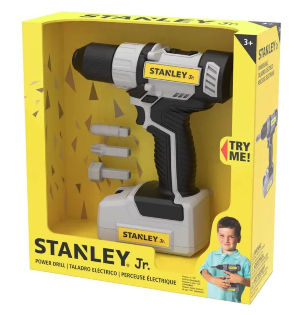 Stanley Jr Kids Battery-Powered Drill Toy, large image number 1