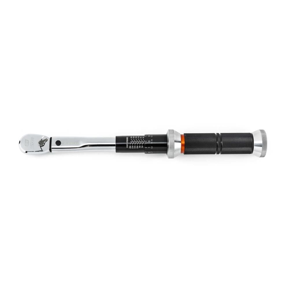 GEARWRENCH 120XP Micrometer Torque Wrench 3/8 Inch Drive 30-250 in/Lbs, large image number 1
