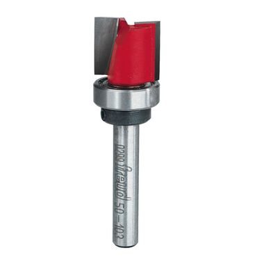 Freud 5/8 In. (Dia.) Top Bearing Flush Trim Bit with 1/4 In. Shank, large image number 0