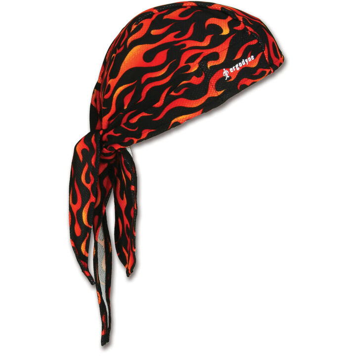 Ergodyne Chill Its 6615 High Performance Do Rag, Flames