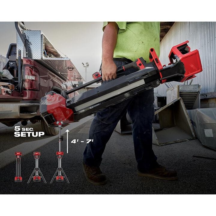 Milwaukee M18 ROCKET Tower Light/Charger & M18 Bluetooth Jobsite Speaker Bundle, large image number 4