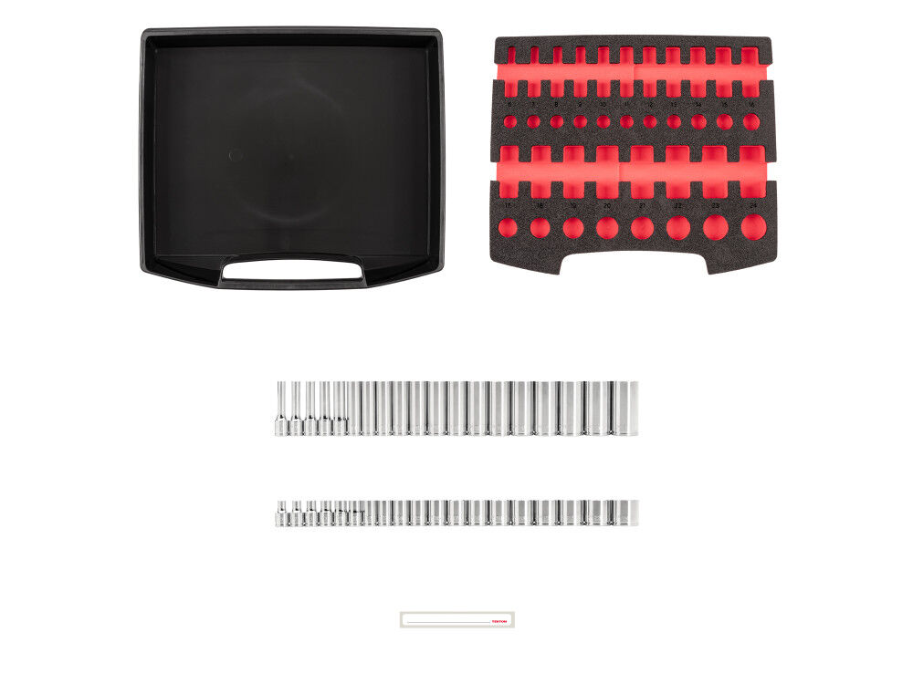 Tekton 3/8 Inch 12-pt Socket Set with Drawer and Rack, 38 Pieces (6-24 mm), large image number 3