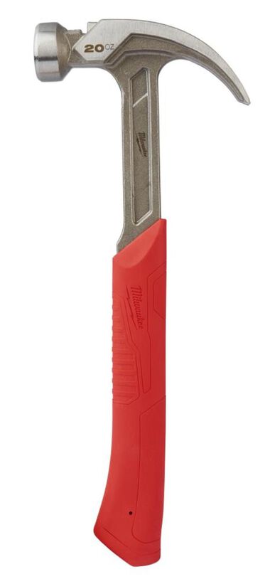 Milwaukee 20 oz Curved Claw Smooth Face Hammer, large image number 0