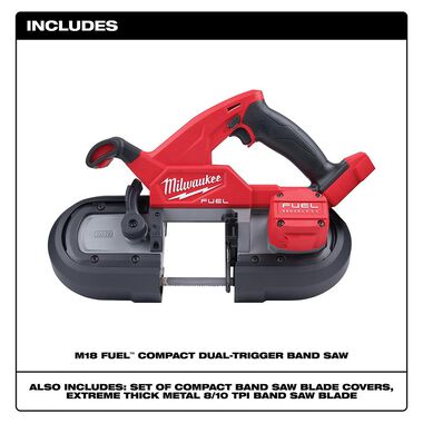 Milwaukee M18 FUEL Compact Dual-Trigger Band Saw (Bare Tool), large image number 1