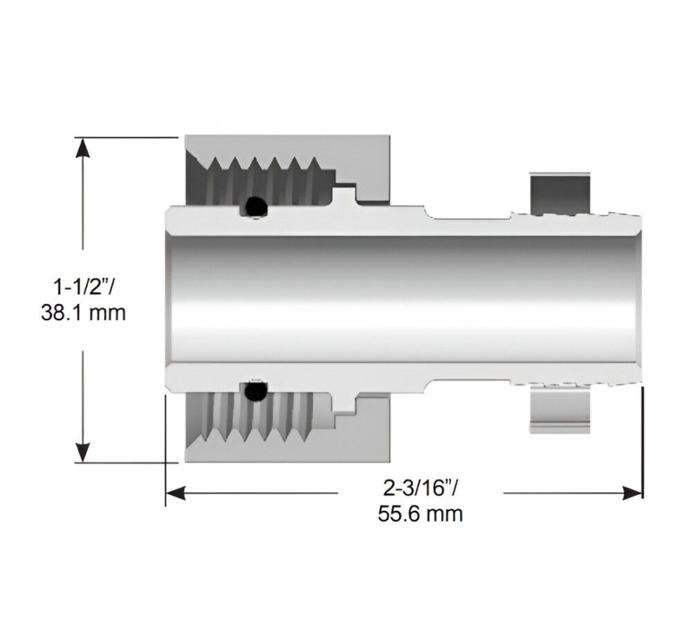Husky 1 Inch BSPP x 3/4 Inch Hose Barb DEF Adapter, large image number 2