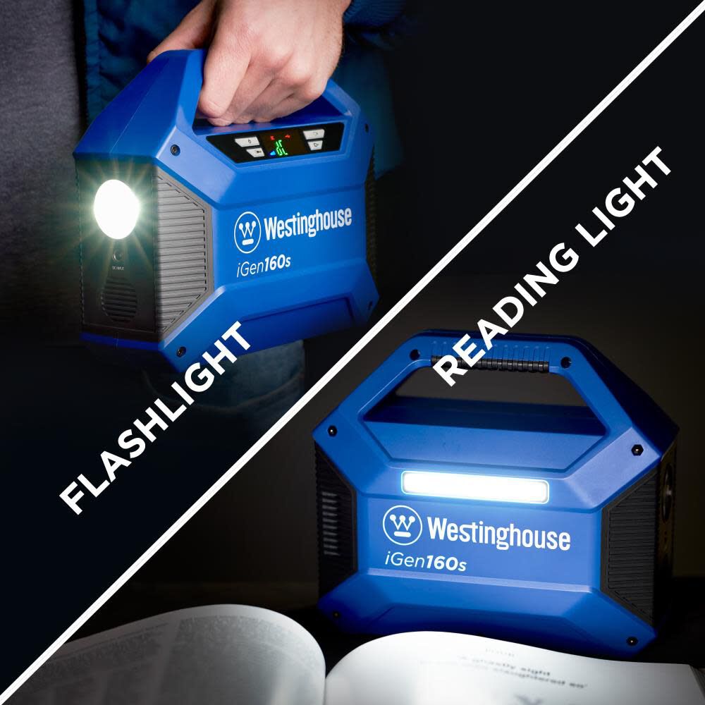 Westinghouse Outdoor Power 150 Watt Lithium-Ion Battery Solar Portable Power Station, large image number 8