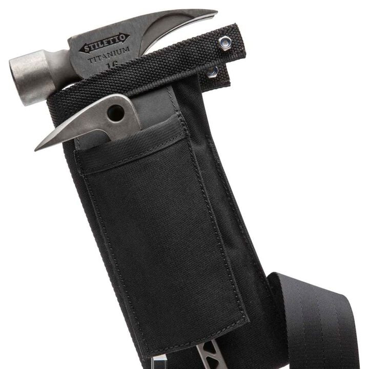 Diamondback Toolbelts Right Side Integrated Open-Bottom Hammer Holster X, Black, large image number 3