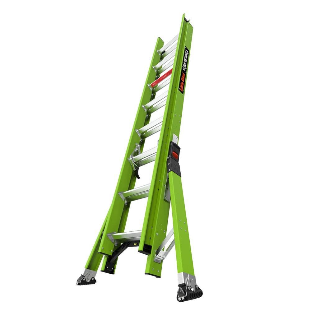 Little Giant Safety HyperLite SumoStance 16 ft Type IA Fiberglass Extension Ladder – 18816