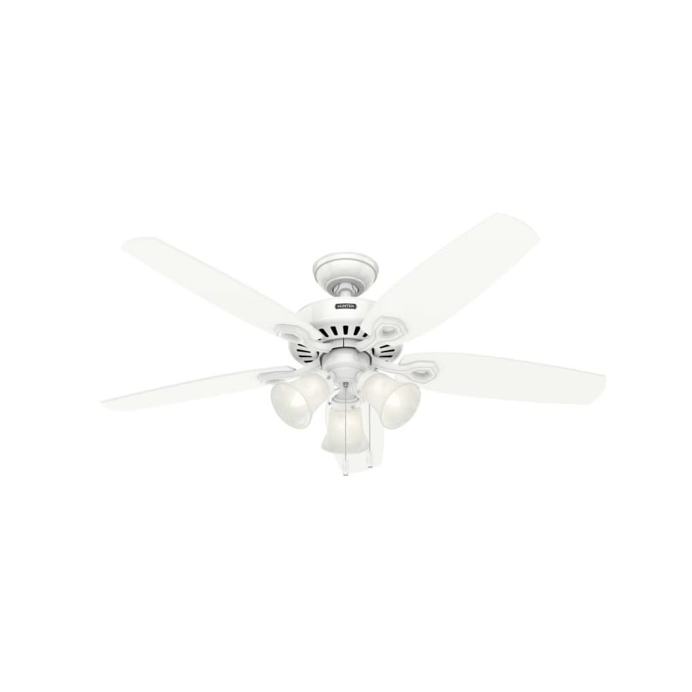 Hunter Fan Builder Plus Ceiling Fan 52In Snow White Snow White