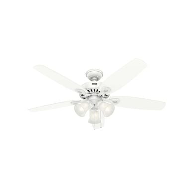 Hunter Fan Builder Plus Ceiling Fan 52in Snow White Snow White