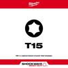Milwaukee SHOCKWAVE 6 in. Impact Torx T15 Impact Driver Bit 10PK, small
