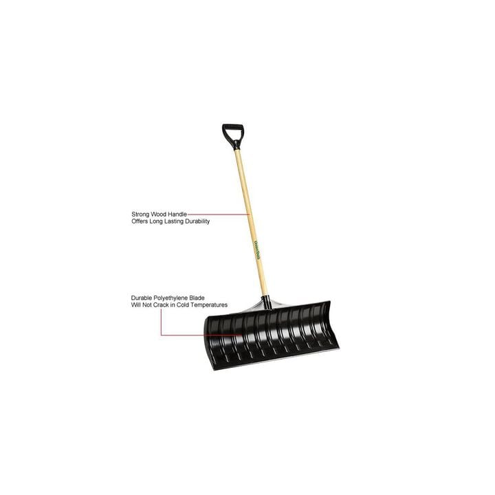 Union Tool Snow Pusher 30in Blade Poly D Grip Wood Handle, large image number 5