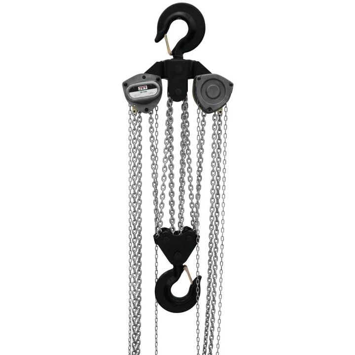JET L-100-1500WO-10 15 Ton Hand Chain Hoist 10 Ft. Lift with Overload Protection
