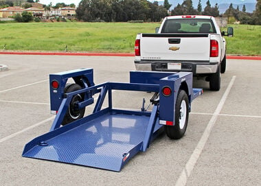 Air-Tow Trailers 8'6in Drop Deck Flatbed Trailer 52in Deck Width - 3500# Capacity, large image number 3
