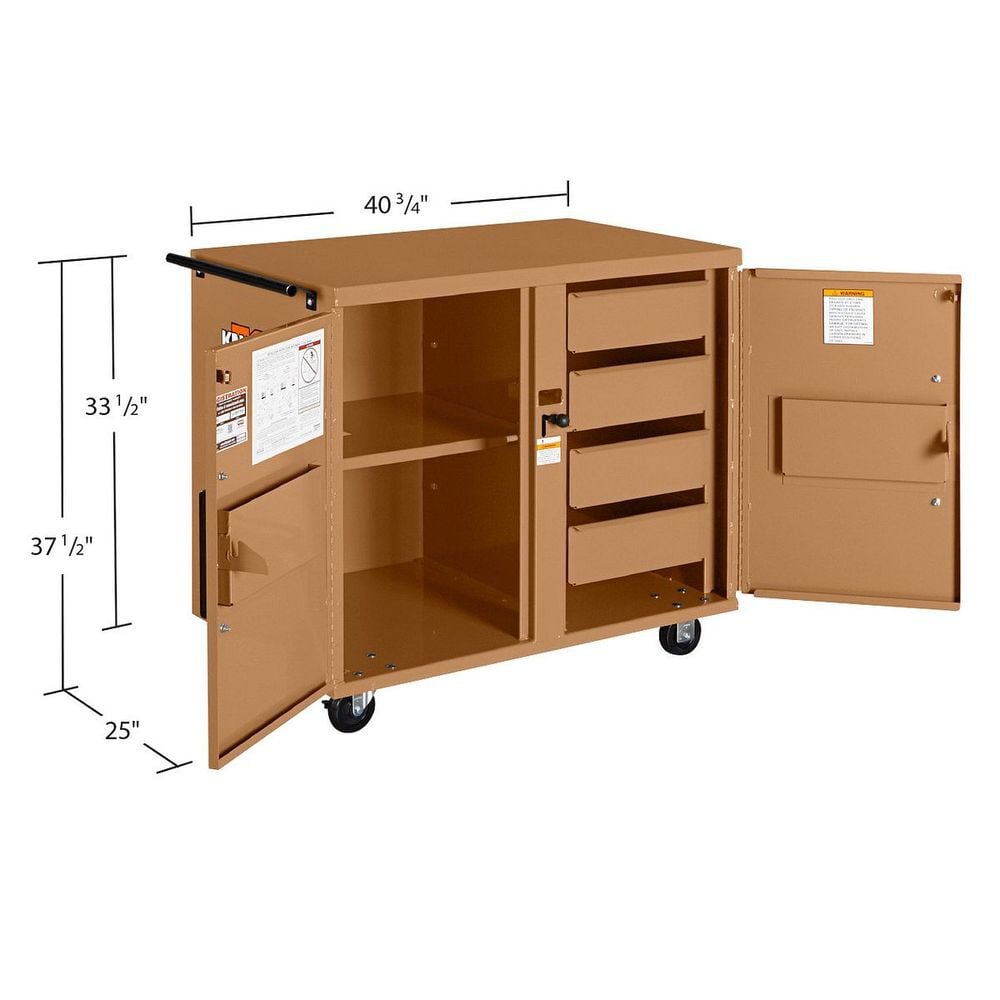 Knaack Model 44 800 Lbs Steel Rolling Workbench with KL (Padlock), large image number 4