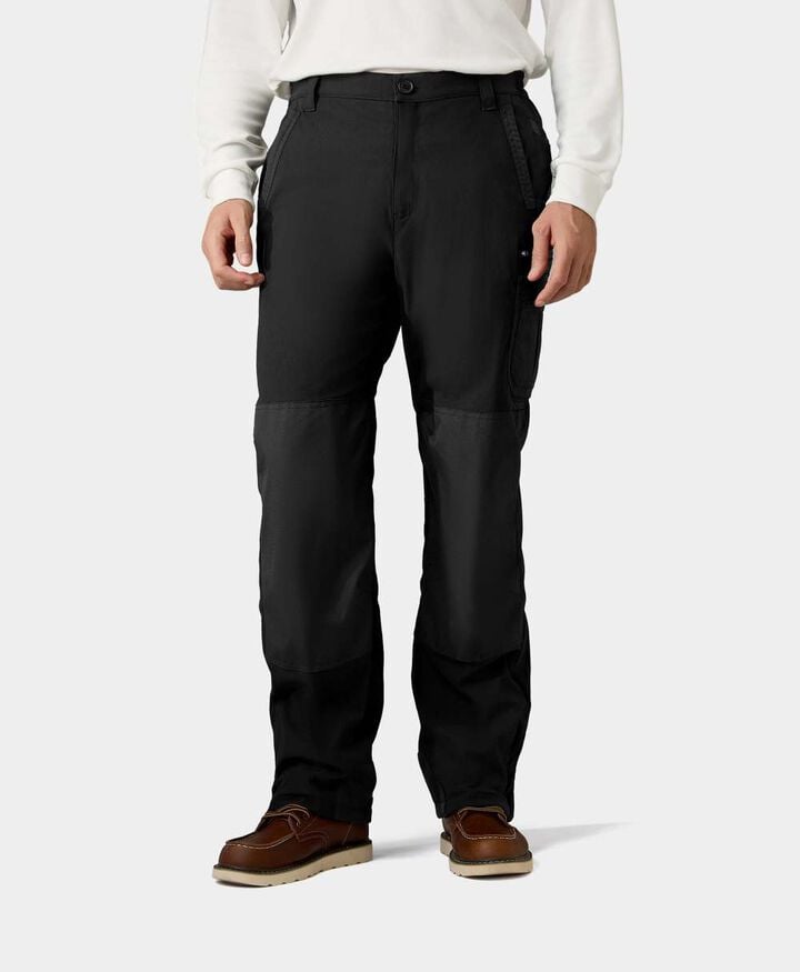 ORORO Men's 3-Zone Heated Utility Fleece Lined Pants Black 36 NC