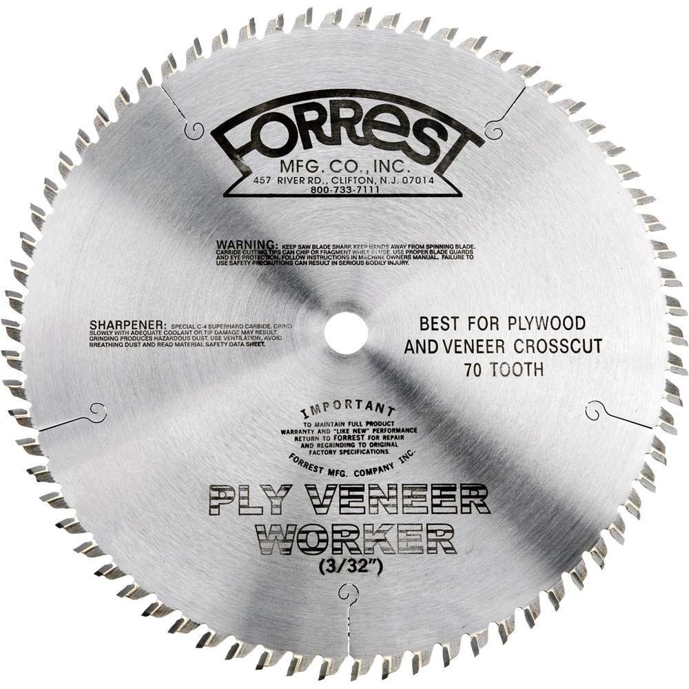 Forrest Ply Veneer 10In x 70T Blade, large image number 1