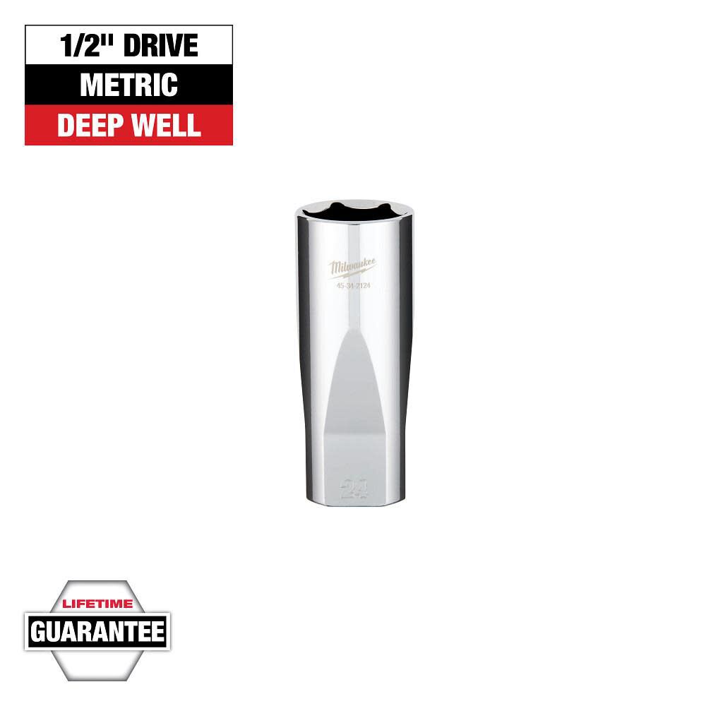 Milwaukee 1/2in Drive 24mm Deep Socket, large image number 9