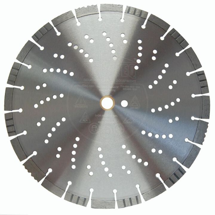 Diteq Guardian 18 Inch Super Premium Segmented Turbo Rim Diamond Blade for Concrete, Asphalt, and Green Concrete, large image number 1