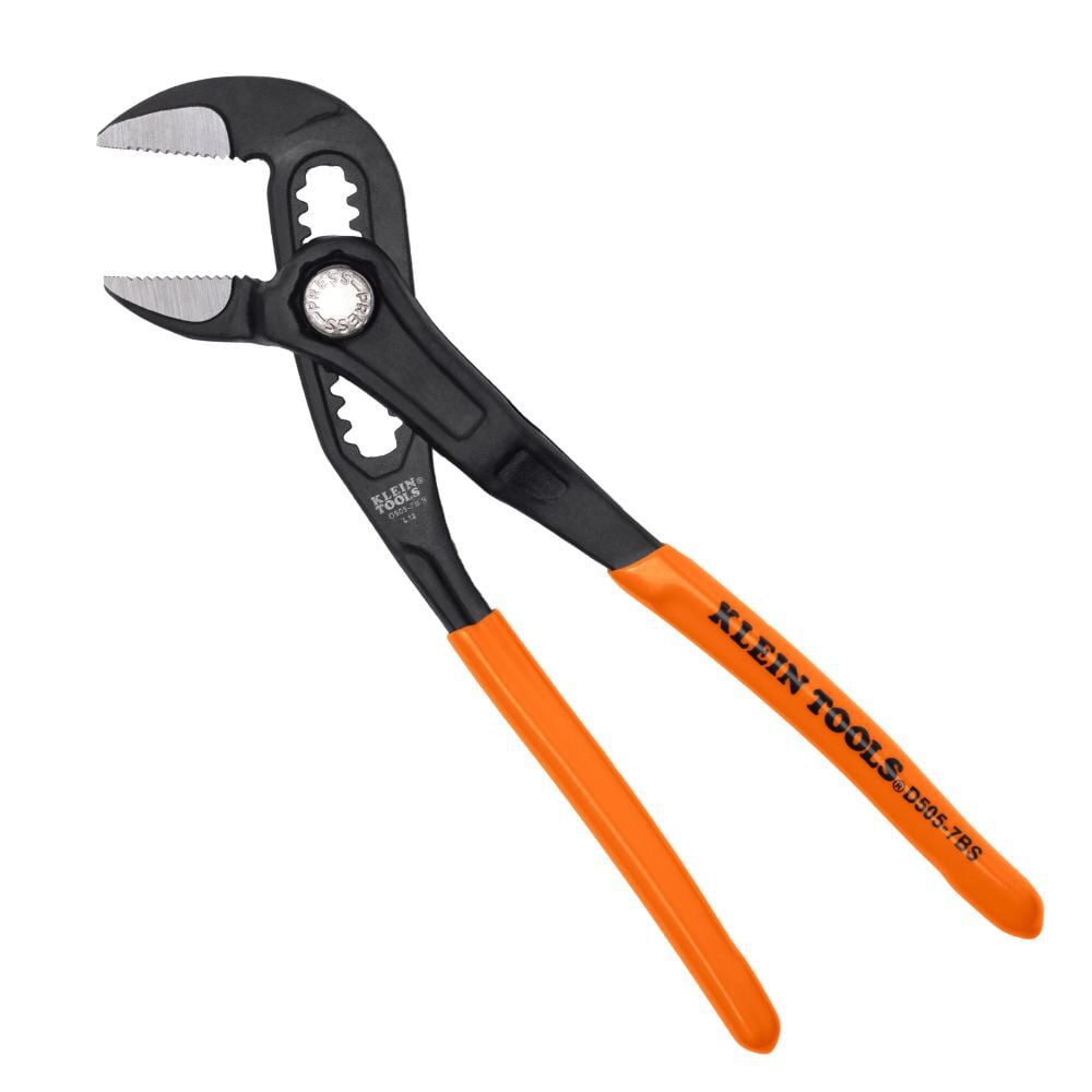 Klein Tools 7 Inch Straight Jaw Quick-Adjust Pump Pliers, large image number 1