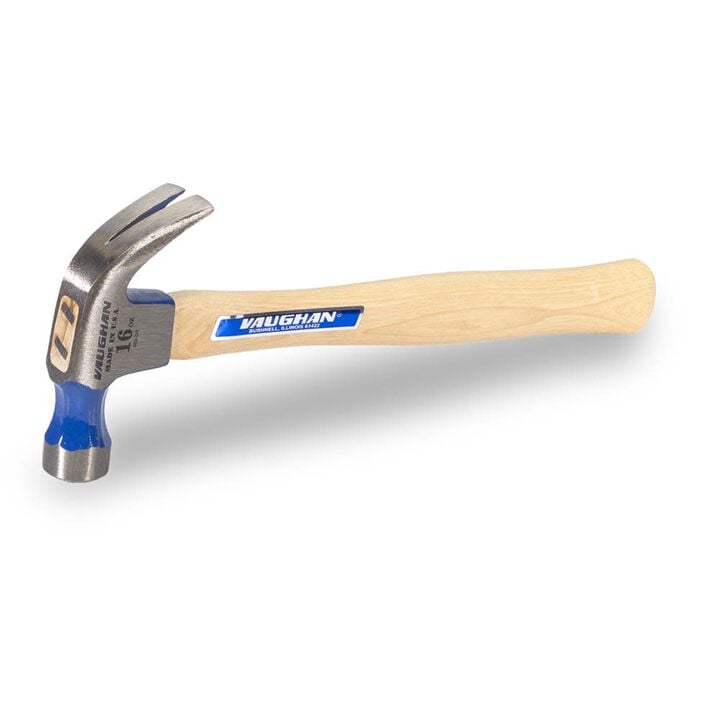 Vaughan DO16 16 Oz Nail Trim Curved Claw Hammer with Hickory Handle