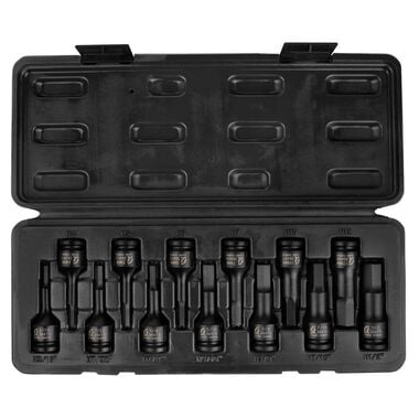 Sunex 3/8 In. Drive Fractional & Metric Hex Impact Driver Set 13 pc., large image number 0