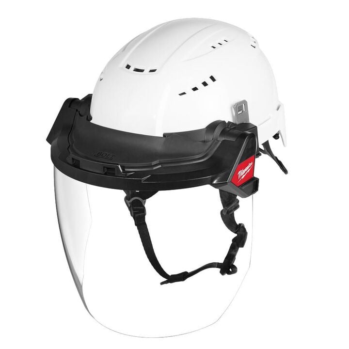 Milwaukee BOLT Gasketed Full Face Shield - Clear Dual Coat Lens (Compatible with BOLT Safety Helmets & BOLT Hard Hats), large image number 2