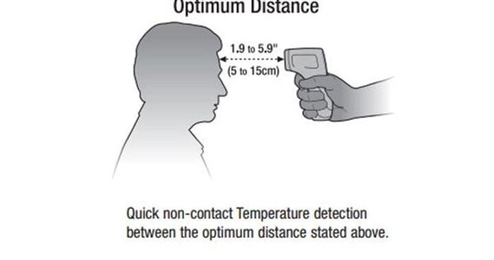 Extech Non-Contact Forehead Infrared Thermometer, large image number 3