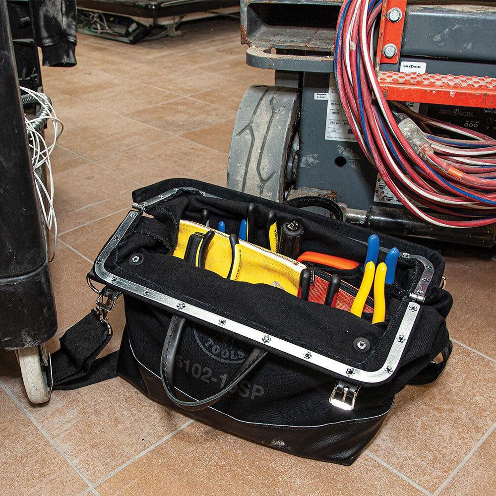 Klein Tools Deluxe Black Canvas Tool Bag 16-Inch 5102
