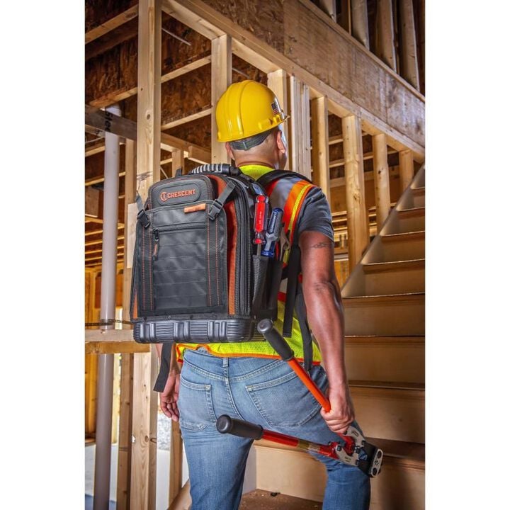 Crescent Tradesman Tool-Bag 18 Inch Zippered Backpack, large image number 9