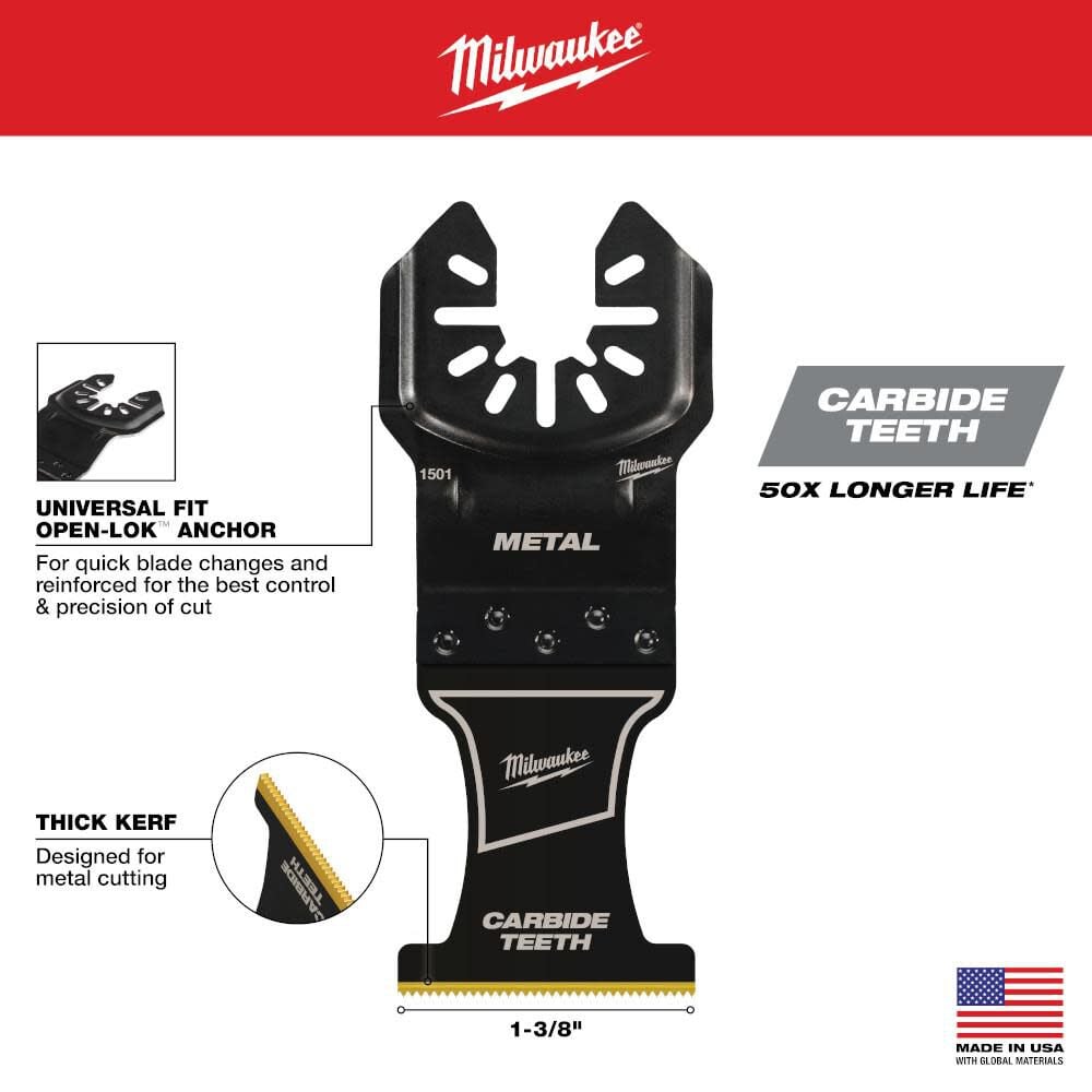 Milwaukee OPEN-LOK 9PC MULTI-TOOL BLADE KIT, large image number 6