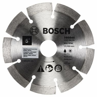 Bosch 5in Standard Segmented Rim Diamond Blade for Hard Materials