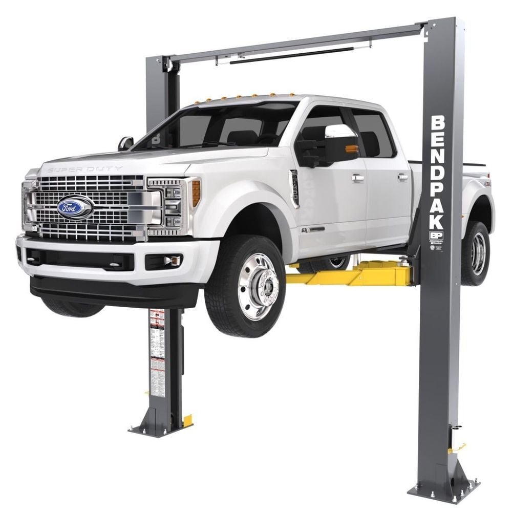 Bendpak 12APX 12000 Lbs High-Rise Clearfloor Two-Post Car Lift with Pads - 5175556
