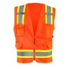 Occunomix Surveyor Safety Vest Orange High Visibility Two-Tone Mesh 5X, small image number 1