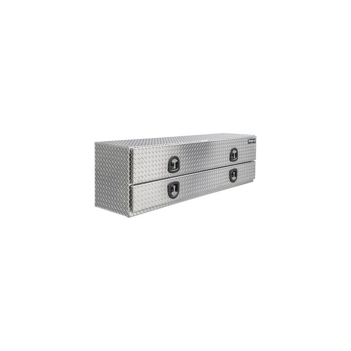 Buyers Products Company 21 x 18 x 72 Inch Diamond Tread Aluminum Heavy-Duty Flatbed Contractor With Lower Door, large image number 9
