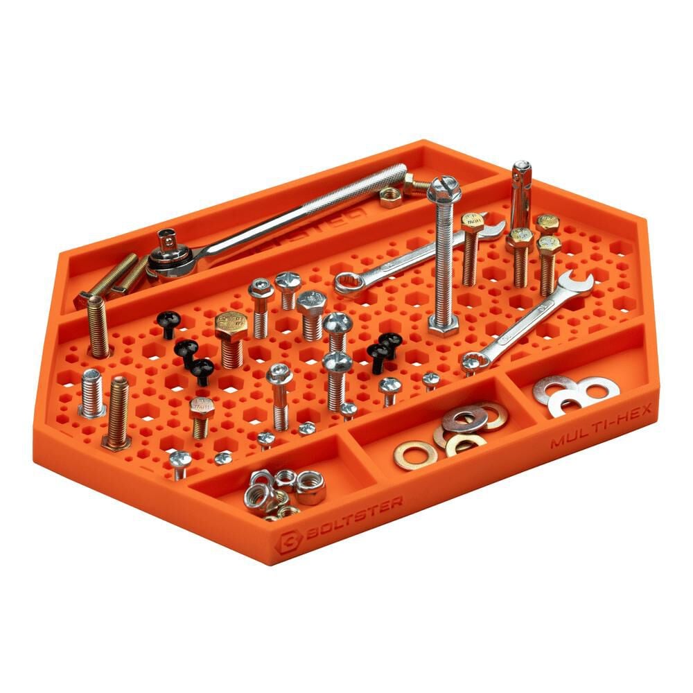 Boltster Multi-Hex Magnetic Fastener Organizer Tray Orange, large image number 7