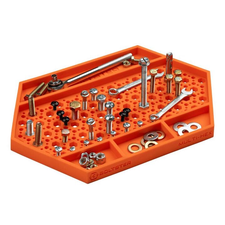 Boltster Multi-Hex Magnetic Fastener Organizer Tray Orange, large image number 6