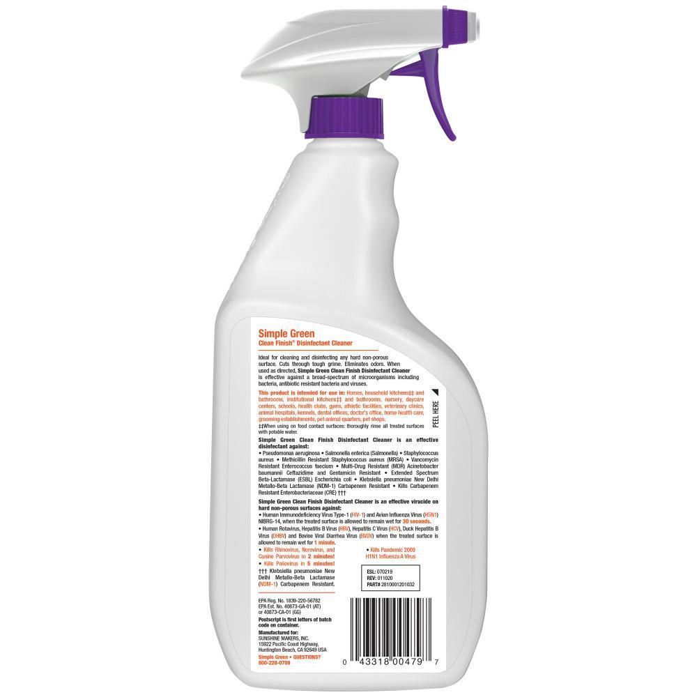 Simple Green Clean Finish Disinfectant Cleaner 32Oz, large image number 8