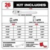 Milwaukee 1/4 in. Drive 26 pc. Ratchet & Socket Set - SAE, small image number 2
