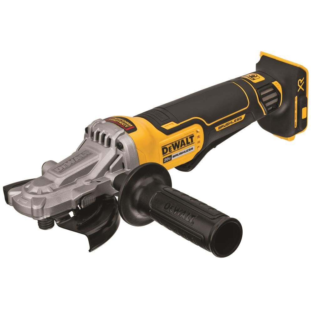 DEWALT 5-In 125 mm 20V MAX XR Flathead Paddle Switch Small Angle Grinder with Kickback Brake (Bare Tool), large image number 2