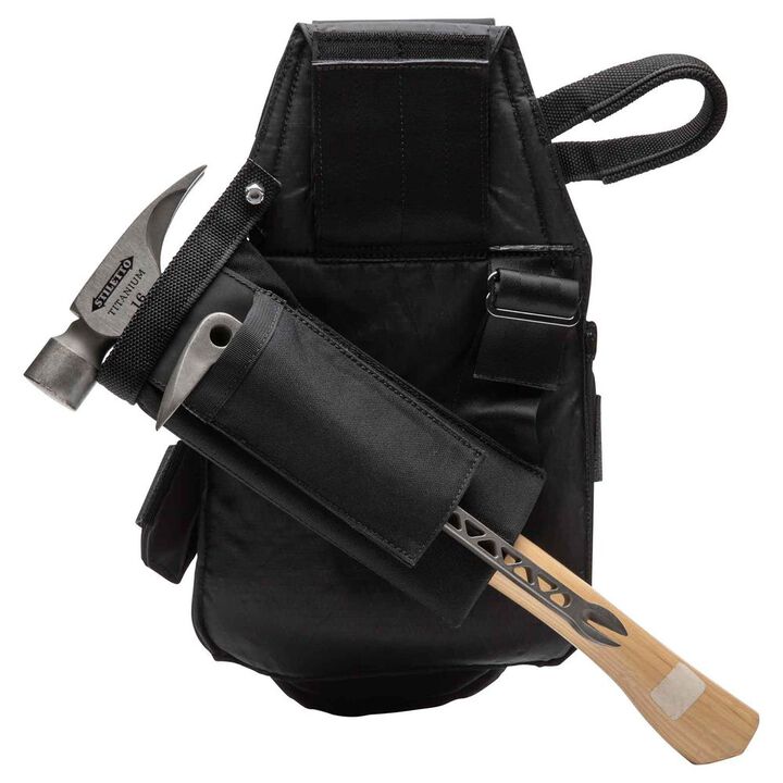 Diamondback Toolbelts Right Side Integrated Open-Bottom Hammer Holster X, Black, large image number 5