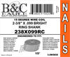 B and C Eagle 2-3/8 x .099 Wire Collated Ring Bright Coil Framing Nails 500pc, small image number 2