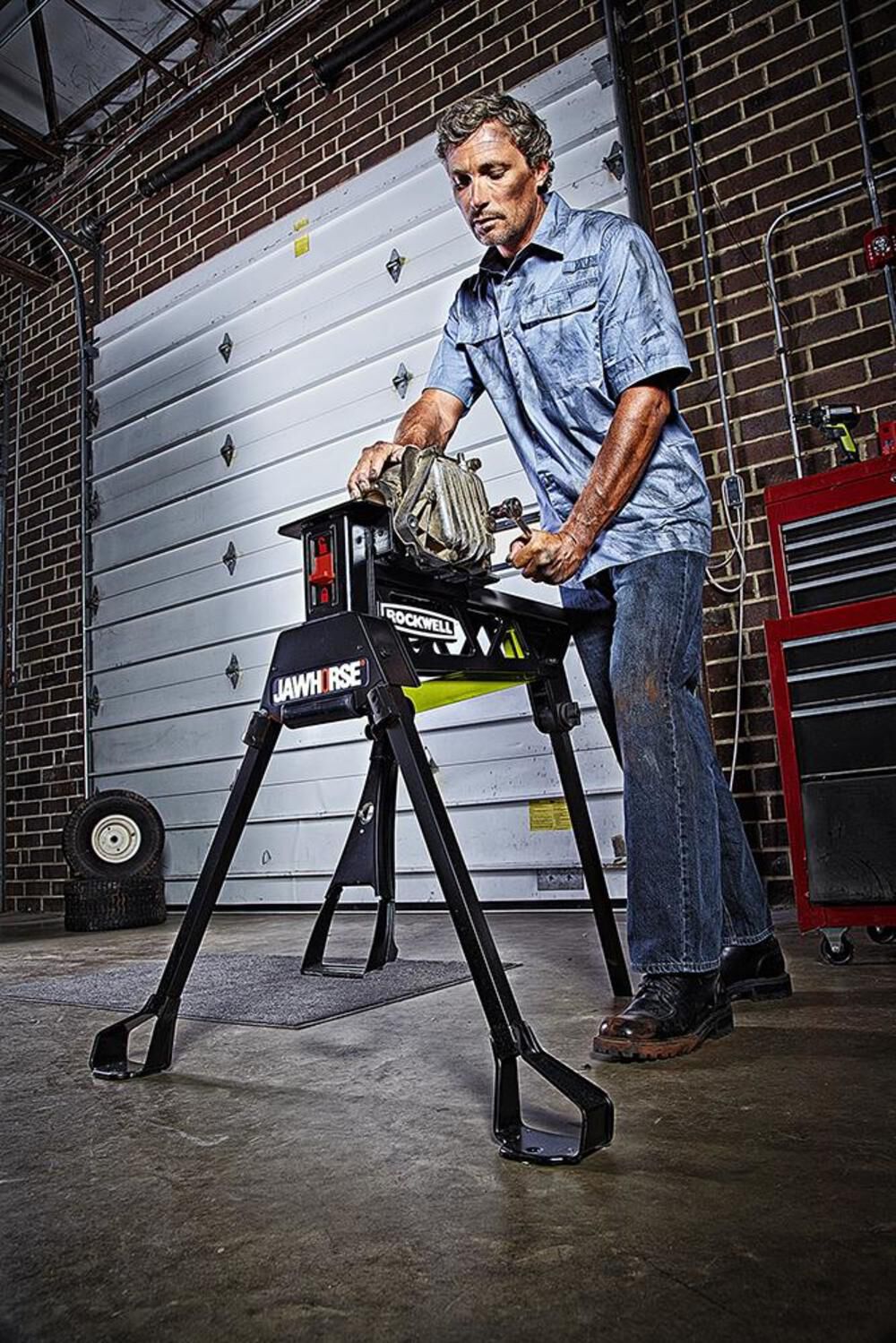 Rockwell Jawhorse 37-in Steel Saw Horse (600-lb Weight