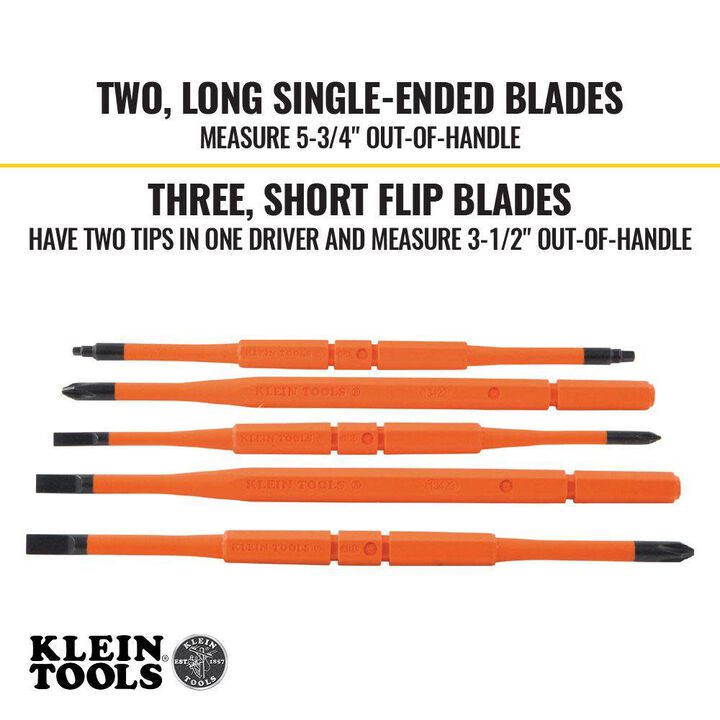 Klein Tools Insul Changeable Drivers w/ Pouch, large image number 2