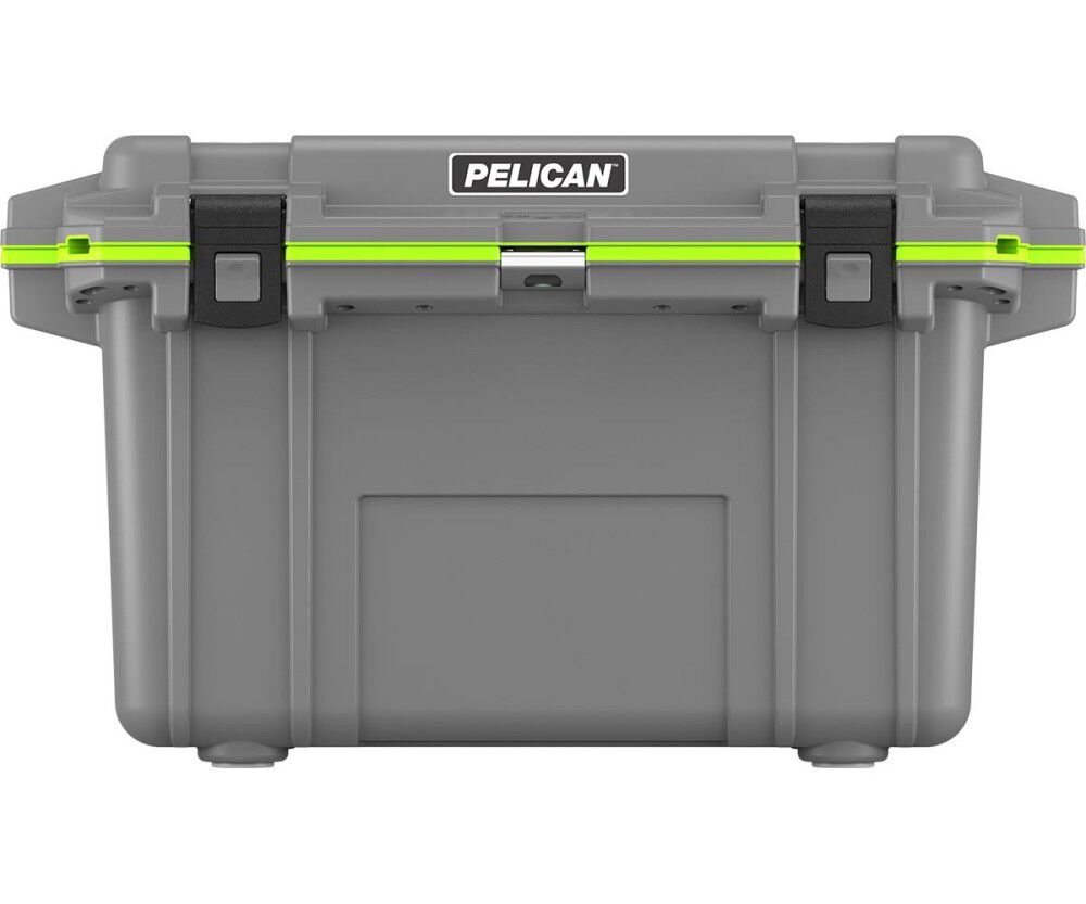 Pelican Polypropylene Elite Cooler with Handle, 70 Quart, Gray and Green, large image number 1