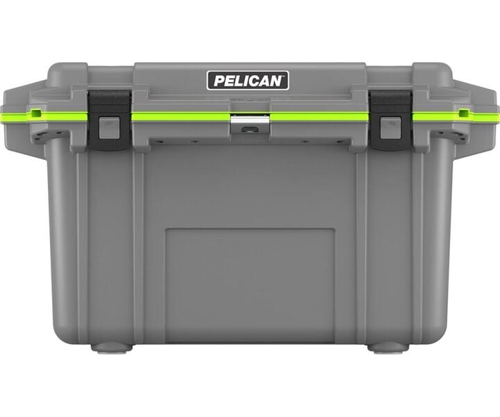 Pelican Polypropylene Elite Cooler with Handle, 70 Quart, Gray and Green